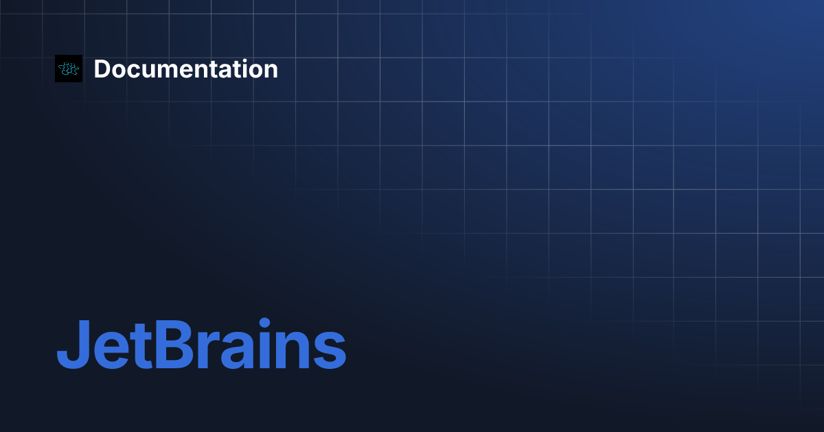 Jetbrains Documentation